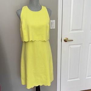 NWT Yellow Scallop Dress
